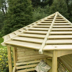 Forest Garden Venetian Corner Arbour -Verdura Garden Store CARBHD4