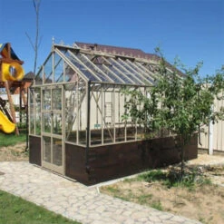 Elite Thyme 8'5" Wide Greenhouse For Dwarf Wall -Verdura Garden Store ETM8DW2