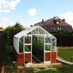 Elite Thyme 8'5" Wide Greenhouse For Dwarf Wall -Verdura Garden Store ETM8DW4