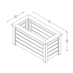 Forest Garden Cambridge Planter -Verdura Garden Store FGCPK6