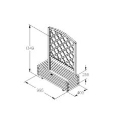 Toulouse Wooden Planter 5 Toulouse Wooden Planter -Verdura Garden Store FGFPTL3