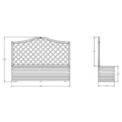 Venice Wooden Planter -Verdura Garden Store FGFPV3