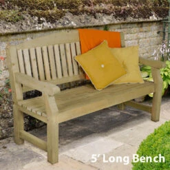 Forest Garden Harvington Bench -Verdura Garden Store FGHARBE2