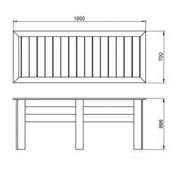 Kitchen Garden Planters -Verdura Garden Store FGKGPLA16