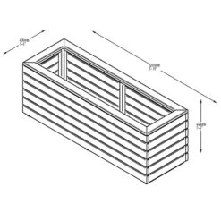 Long Linear Planter -Verdura Garden Store FGLOLIPL4