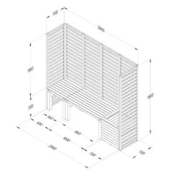 Forest Garden Modular Seating V2 17 Forest Garden Modular Seating V2 -Verdura Garden Store FGMODSEAT2HD9
