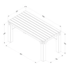Forest Garden Modular Seating V4 -Verdura Garden Store FGMODSEAT4HD2