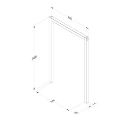 Forest Garden Sleeper Arch Set Of 3 -Verdura Garden Store FGSLEEPARCHSETHD3