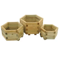 York Hexagonal Planter Set 6 York Hexagonal Planter Set -Verdura Garden Store FGYOPS2