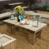 Low Level Sleeper Table 1.2m -Verdura Garden Store LSTAB6