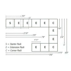 Standard Modular Staging -Verdura Garden Store MODULAR LAYOUT