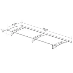 Palram Canopia Aquila Door Awnings -Verdura Garden Store PAAQU7