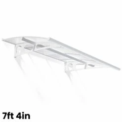 Palram Canopia Bordeaux Door Canopy White Mist -Verdura Garden Store PABDM1