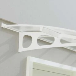Palram Canopia Bordeaux Door Canopy White Mist -Verdura Garden Store PABDM2