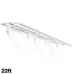 Palram Canopia Bordeaux Door Canopy White Mist -Verdura Garden Store PABDM8