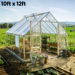 Palram Canopia Balance 10ft Wide Greenhouse -Verdura Garden Store PRBA1014