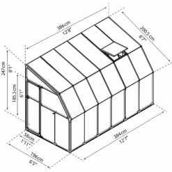 Rion Lean To Sun Room 6' Wide 32 Rion Lean To Sun Room 6' Wide -Verdura Garden Store RLT6SRM19