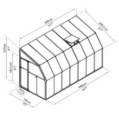 Rion Lean To Sun Room 6' Wide 30 Rion Lean To Sun Room 6' Wide -Verdura Garden Store RLT6SRM21