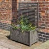 Rowlinson Alderley Rectangular Planter And Trellis -Verdura Garden Store ROALDRPLTR2