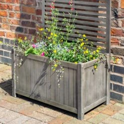 Rowlinson Alderley Rectangular Planter And Trellis 10 Rowlinson Alderley Rectangular Planter And Trellis -Verdura Garden Store ROALDRPLTR3