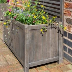 Rowlinson Alderley Rectangular Planter And Trellis 12 Rowlinson Alderley Rectangular Planter And Trellis -Verdura Garden Store ROALDRPLTR4