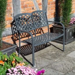 Rowlinson Vienna Aluminium Bench -Verdura Garden Store ROVIENBENCH1
