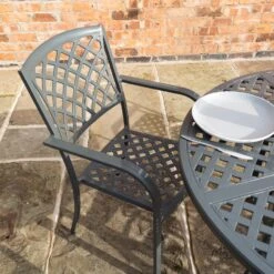 Rowlinson Vienna Aluminium Four Seating Dining Set 16 Rowlinson Vienna Aluminium Four Seating Dining Set -Verdura Garden Store ROVIENSET43
