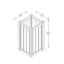 Forest Garden Slender Planter -Verdura Garden Store SLPLAN10