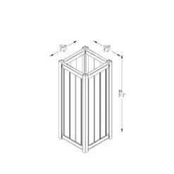 Forest Garden Slender Planter -Verdura Garden Store SLPLAN6