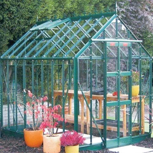 Elite Thyme 6'3" Wide Greenhouse Glass To Ground 1 Elite Thyme 6'3" Wide Greenhouse Glass To Ground