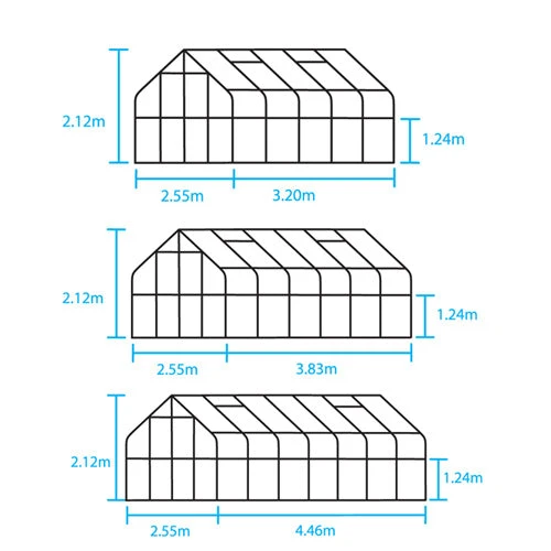 Halls Supreme Greenhouse 8' 4" Wide 5 Halls Supreme Greenhouse 8' 4" Wide - Image 5