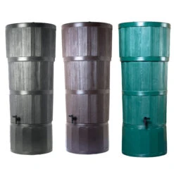 Woodgrain Effect Polybutt 150 Litres -Verdura Garden Store image 105348