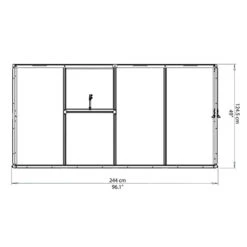 Palram Canopia Lean To 8x4 Grow House -Verdura Garden Store image 107646