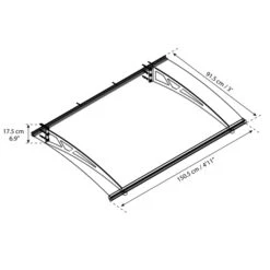 Palram Canopia Altair Door Canopy 13 Palram Canopia Altair Door Canopy -Verdura Garden Store image 138029