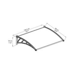 Palram Canopia Neo Door Canopy 15 Palram Canopia Neo Door Canopy -Verdura Garden Store image 138124 1