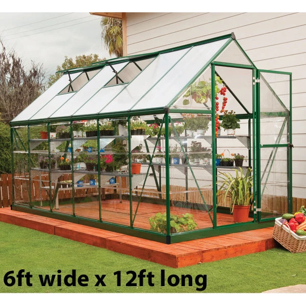 Palram Canopia Hybrid Green Greenhouse 7 Palram Canopia Hybrid Green Greenhouse - Image 7