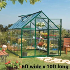 Palram Canopia Hybrid Green Greenhouse 13 Palram Canopia Hybrid Green Greenhouse -Verdura Garden Store image 139896
