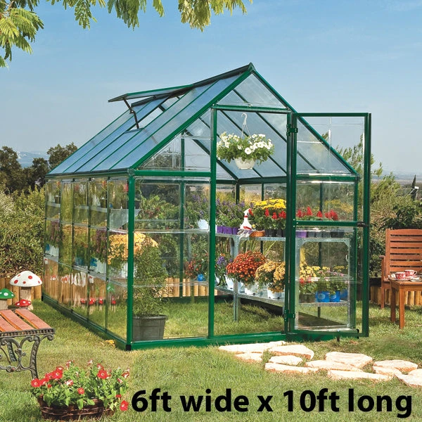 Palram Canopia Hybrid Green Greenhouse 4 Palram Canopia Hybrid Green Greenhouse - Image 4