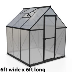 Palram Canopia Mythos Grey Greenhouse 14 Palram Canopia Mythos Grey Greenhouse -Verdura Garden Store image 139962