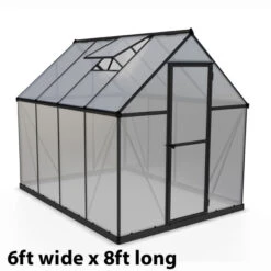 Palram Canopia Mythos Grey Greenhouse 13 Palram Canopia Mythos Grey Greenhouse -Verdura Garden Store image 139963