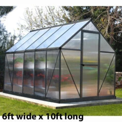 Palram Canopia Mythos Grey Greenhouse 12 Palram Canopia Mythos Grey Greenhouse -Verdura Garden Store image 139964