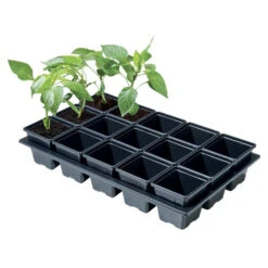 Shuttle Trays With Square Pots