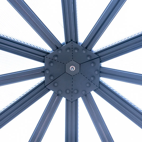 Palram Canopia Oasis Hexagonal 8ft Greenhouse 4 Palram Canopia Oasis Hexagonal 8ft Greenhouse - Image 4