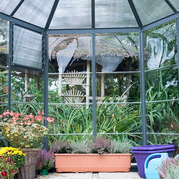 Palram Canopia Oasis Hexagonal 8ft Greenhouse 3 Palram Canopia Oasis Hexagonal 8ft Greenhouse - Image 3