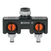 Gardena Threaded Twin Tap Connector -Verdura Garden Store image 89125