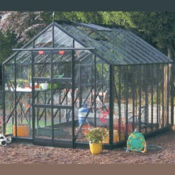 Elite Thyme 8'5" Wide Greenhouse Glass To Ground