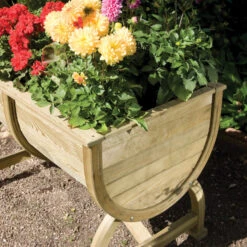 Rowlinson Marberry Barrel Planter -Verdura Garden Store rombp4